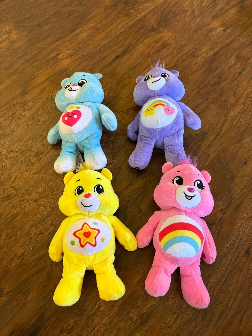 Set of 4 , 9in Care Bears, great condition